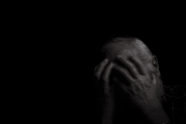 © Christopher Hopkins. From the series, Invisible Wounds. 11/07/18. Greensborough, Victoria, Australia. Private David Gilbert Hay, tank crewman (operator) 2 Troop, B Squadron, 1 Armoured Regiment. David suffers from PTSD symptoms including nightmares, aggression, and tension as a result of a medium grade traumatic brain injury (TBI) incurred during the battle of Binh Ba while serving in Vietnam, 1969.