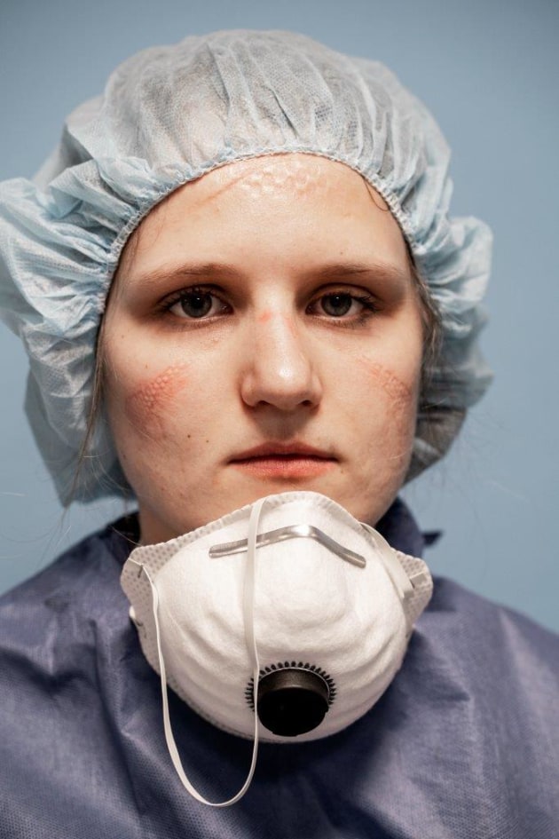 © Alberto Giuliani. Doctors and nurses on front-line COVID-19. Intensive Care Unit, San Salvatore Hospital, Pesaro, Italy.