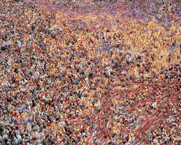 &copy; Cyril Porchet. Untitled 2014, from the series, Crowd 2014, inkjet print
139 x 169 x 3.5 cm.