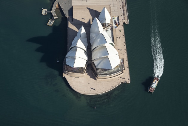 Aerial Views Of Sydney As Australia Sees Steady Decline In New Coronavirus Cases. An aerial view of the Sydney Opera House on April 22, 2020 in Sydney, Australia. Restrictions have been placed on all non-essential business and strict social distancing rules are in place across Australia in response to the COVID-19 pandemic.