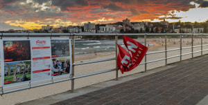 Vandals strike Head On Photo Festival at Bondi Beach 