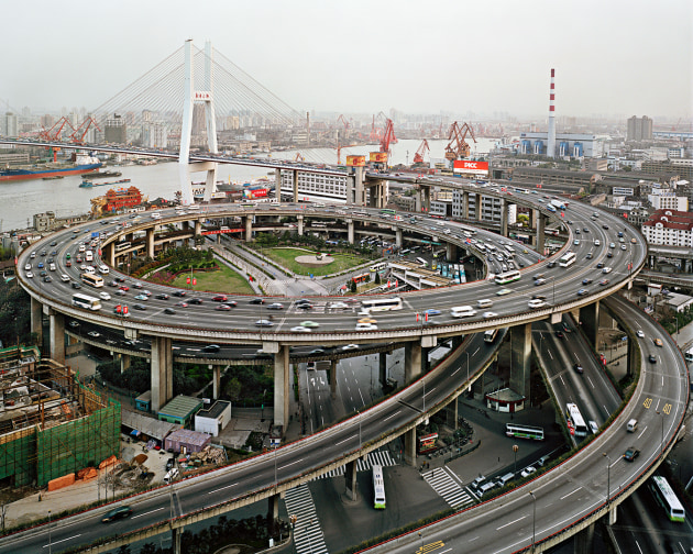 Nanpu Bridge Interchange, Shanghai, China, 2004. © Edward Burtynsky, courtesy Flowers Gallery, Hong Kong / Sundaram Tagore Galleries, Singapore.
