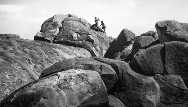 Tanami Desert Photographs &ndash; Possum Rocks. Scanned 35mm negative. Image &copy; Judith Nangala Crispin