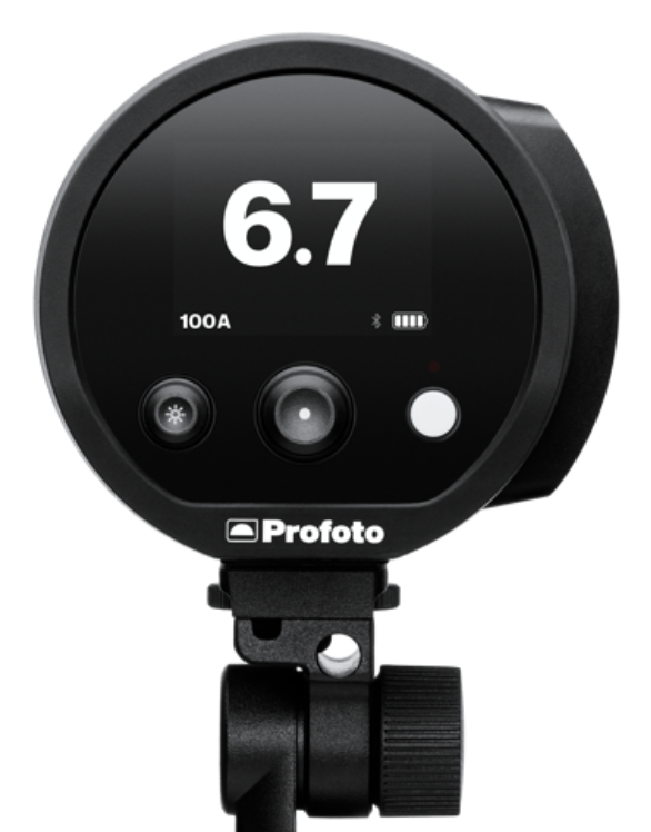 The rear control panel of the B20 – a very minimalist design. Image: Profoto